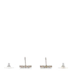 Crystal CC Earrings Silver