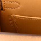 Metallic Chevre Chamkilight Mini Kelly Sellier 20 Dore