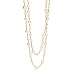 Pearl CC Long Necklace Gold