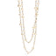 Pearl CC Long Necklace Gold