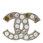 Crystal CC Earrings Silver