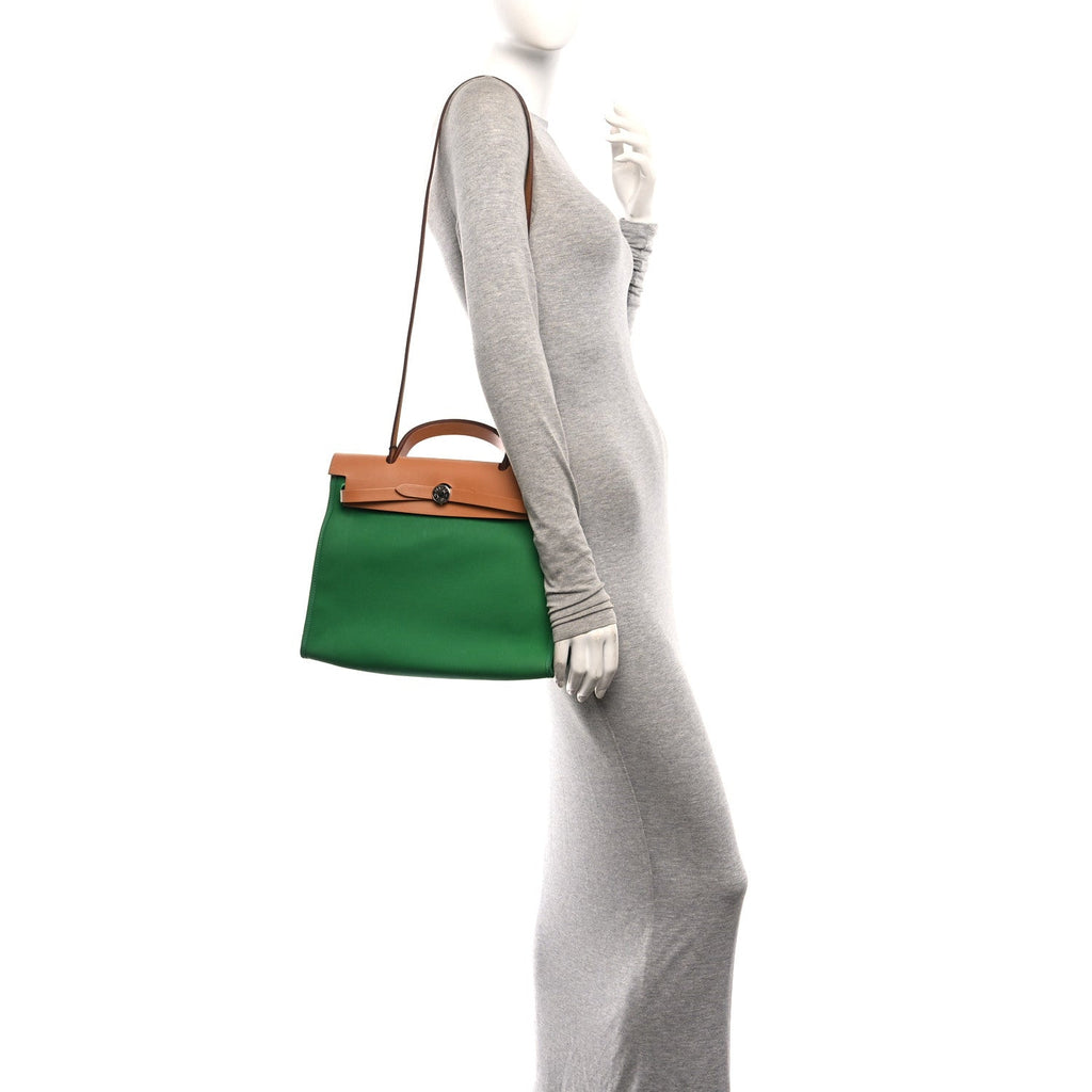 Vache Hunter Toile Herbag Zip 31 PM Bambou Natural