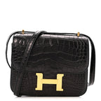 Matte Alligator Constance 18 Black