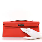 Swift Kelly Cut Clutch Pochette Capucine