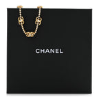 Metal Crystal CC Marquise Choker Gold