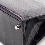 Shiny Niloticus Crocodile Kelly Sellier 28 Amethyst