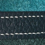 Taurillon Clemence Casaque Picotin Lock 22 MM Vert Bosphore Deep Bleu