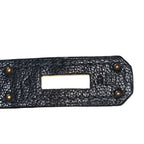 Chevre De Coromandel Birkin 35 Black