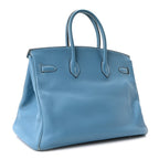 Taurillon Clemence BIRKIN 35 Blue Jean