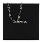 Crystal Chain CC Link Choker Gold Silver
