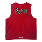 Chrome Hearts Matty Boy Sports Mesh Reversible Basketball Jersey Red