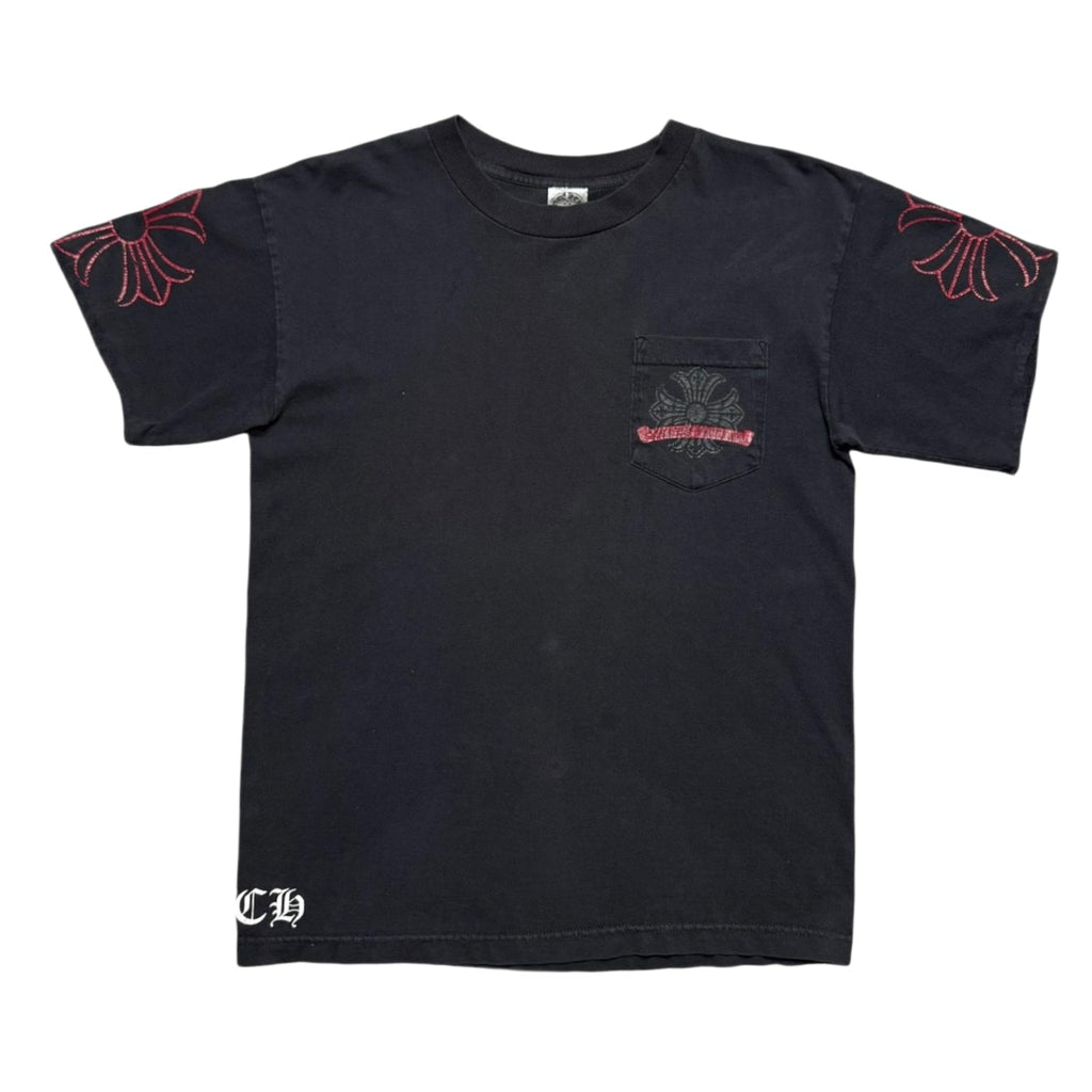 Chrome Hearts Vintage Red Horseshoe T-Shirt Black