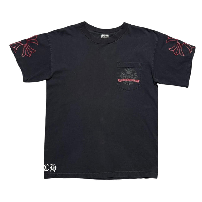 Chrome Hearts Vintage Red Horseshoe T-Shirt Black Hover Image