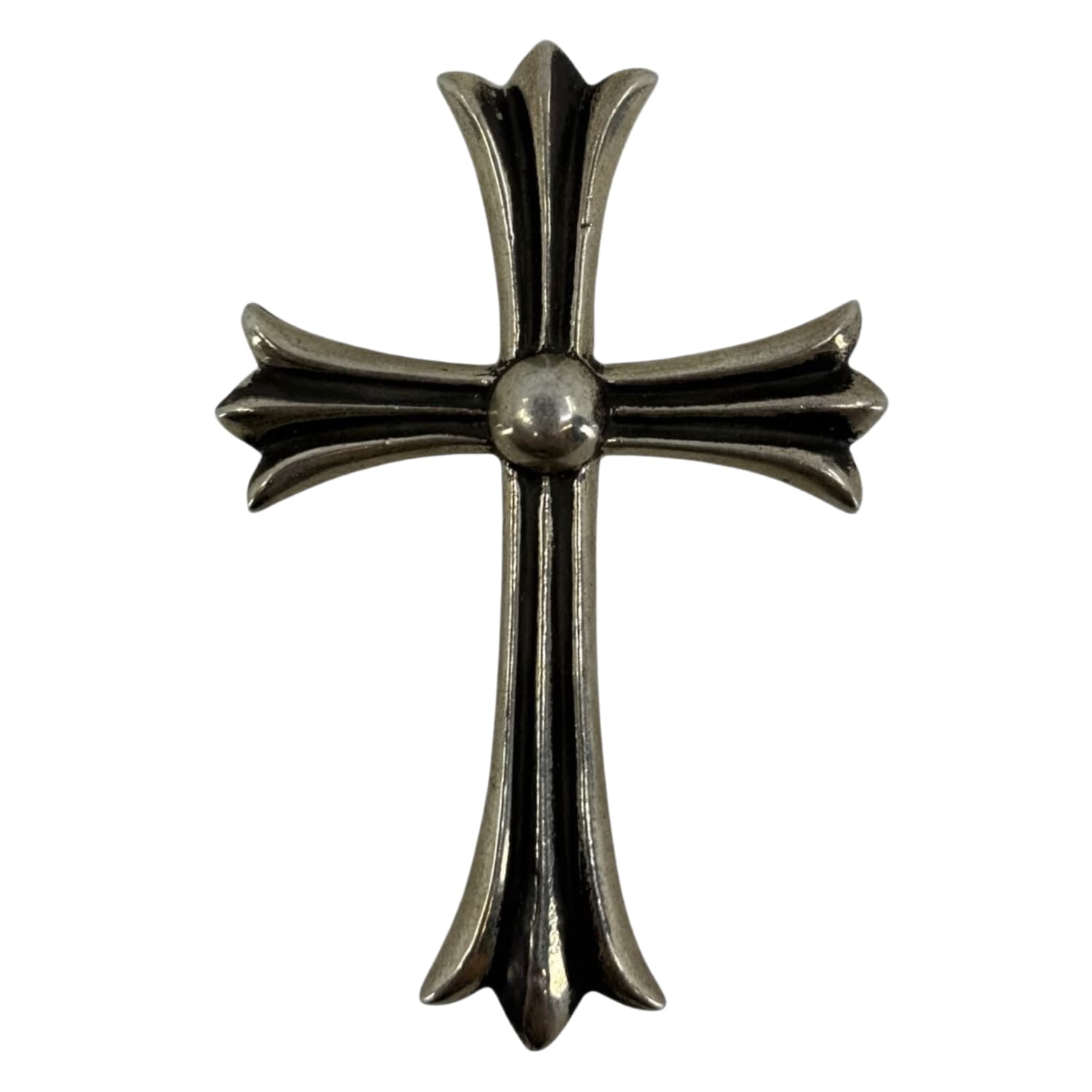 Chrome Hearts Silver Large Cross Pendant