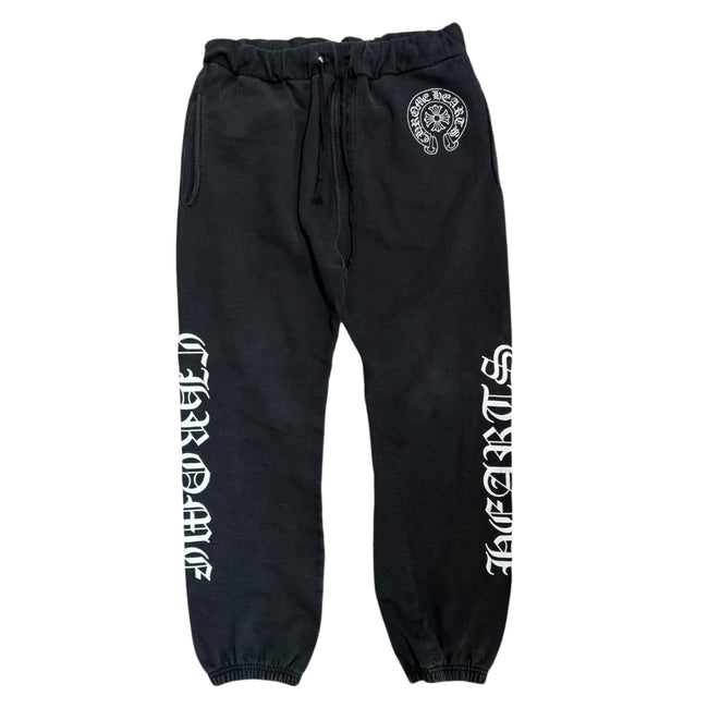 Chrome Hearts Horse Shoe Logo Sweatpants Black Hover Image