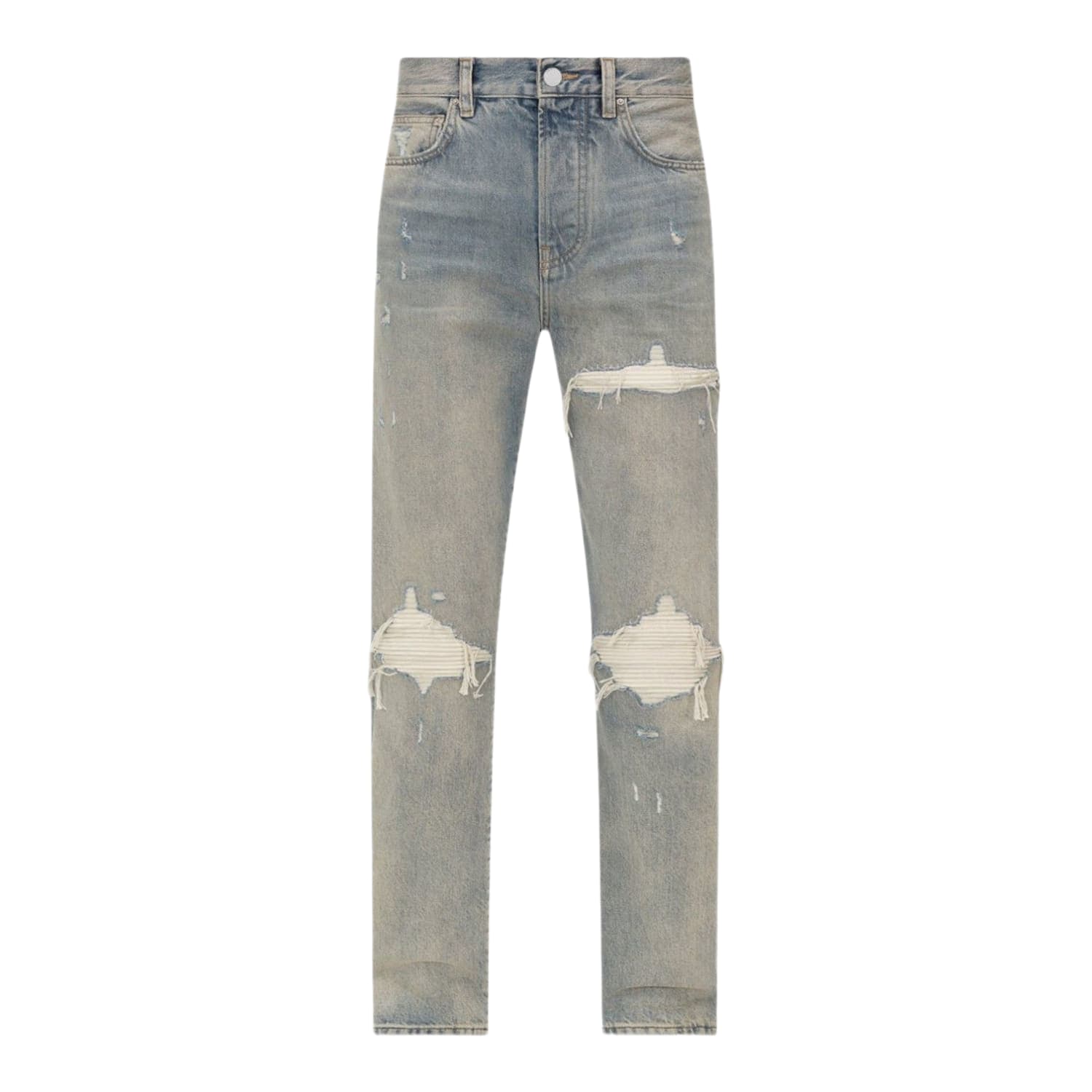 Amiri Suede Straight MX1 Jean Antique Indigo
