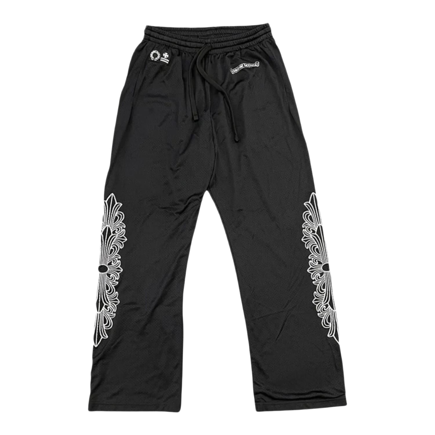 Chrome Hearts Black Mesh Warm Up Pants