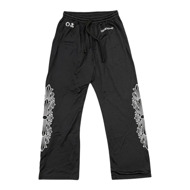 Chrome Hearts Black Mesh Warm Up Pants Hover Image