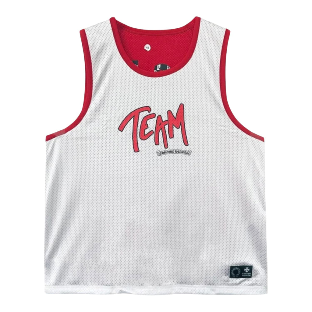 Chrome Hearts Matty Boy Sports Mesh Reversible Basketball Jersey Red