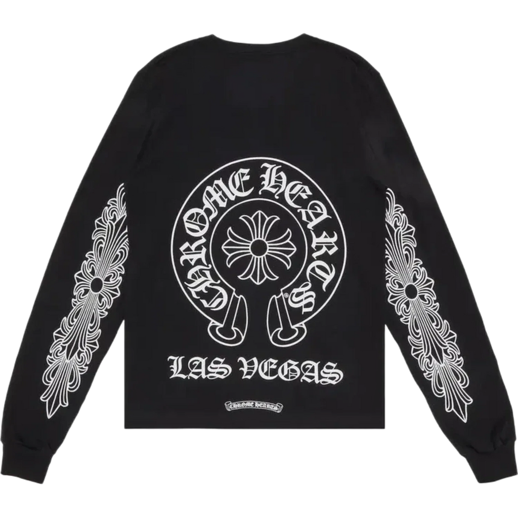 Chrome Hearts Las Vegas Floral Exclusive L/S T-shirt Black