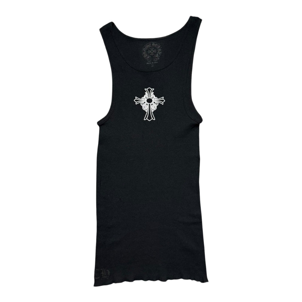 Chrome Hearts Hairy Cross Rib Tank Black