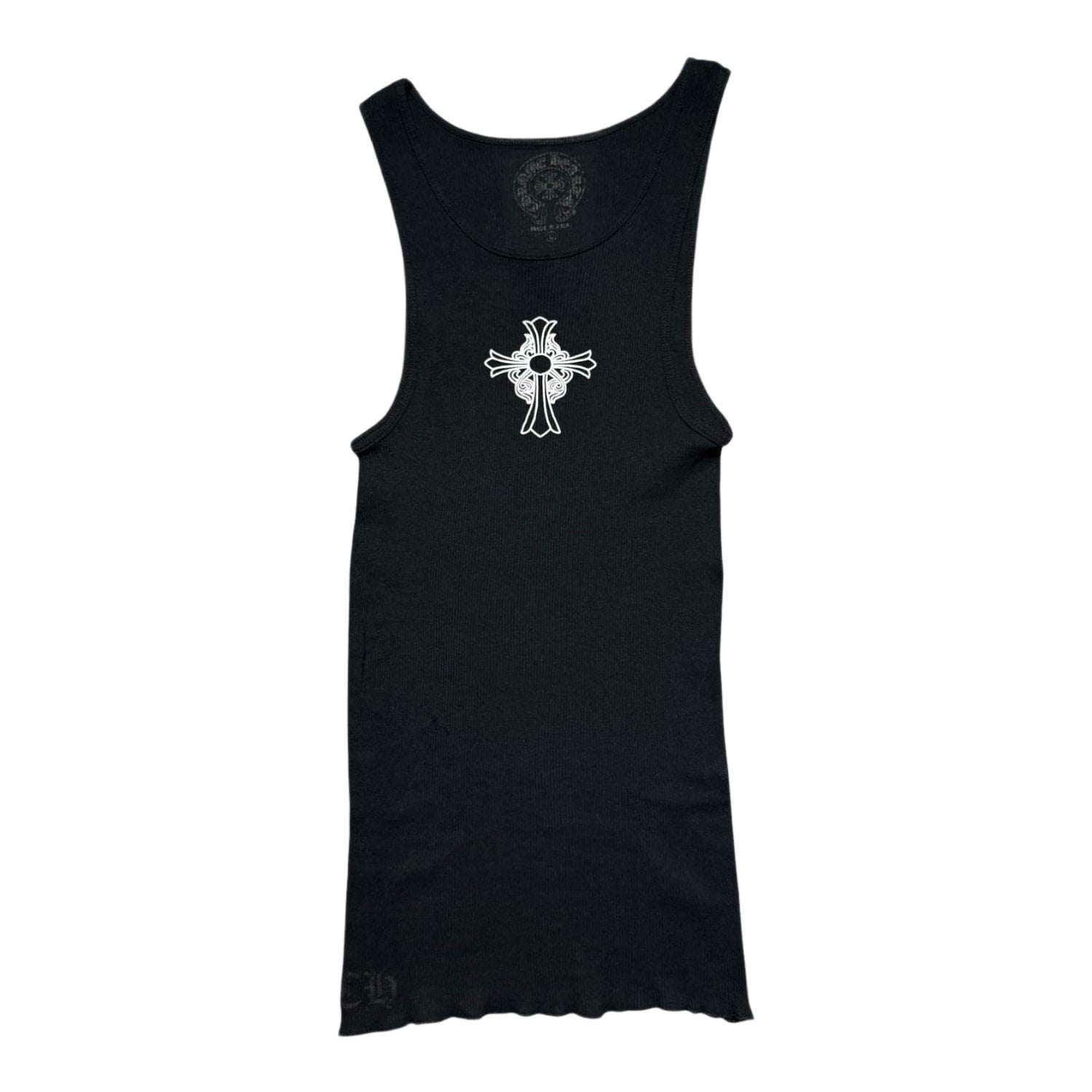 Chrome Hearts Hairy Cross Rib Tank Black