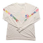 Chrome Hearts Multi Color Cross Cemetery L/S T-shirt White