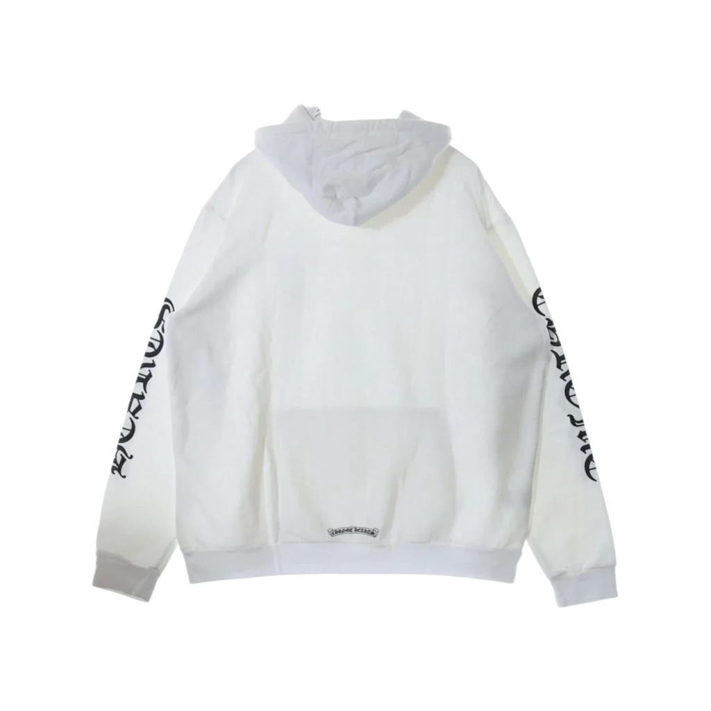 Chrome Hearts Vertical Logo Hoodie White