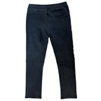 Chrome Hearts Tonal Eye Test Logo Leather Cross Patch Zipper Sweatpants
