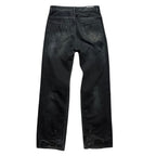 Balenciaga Distressed Mud Wash Black Jeans