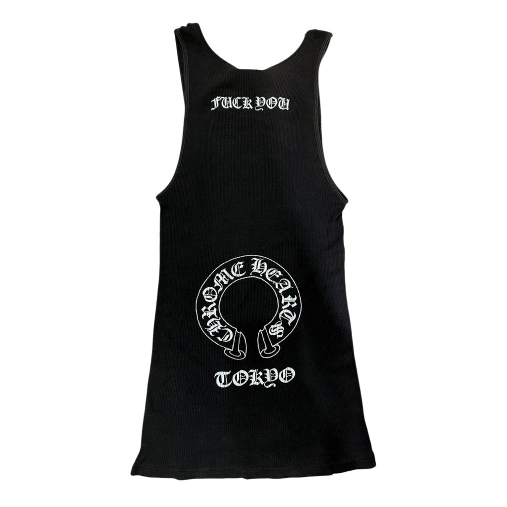 Chrome Hearts Vintage Tokyo Fuck You Tank Top You Black