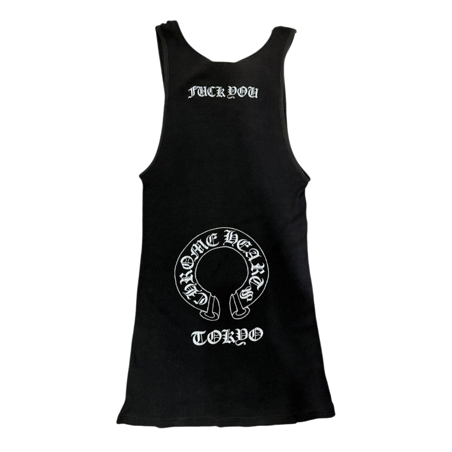 Chrome Hearts Vintage Tokyo Fuck You Tank Top You Black