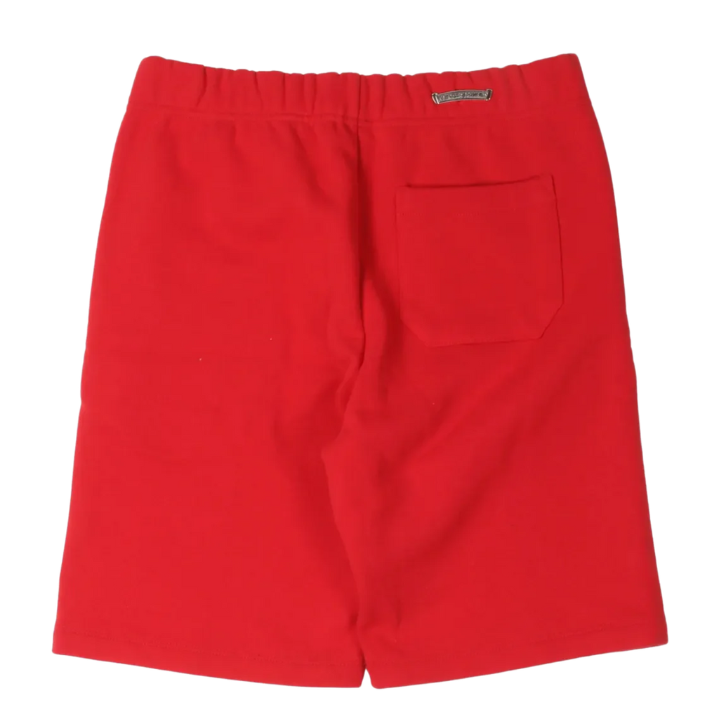 Chrome Hearts Triple Cross Embroidered King Taco Sweat Shorts Red
