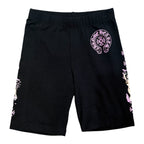 Chrome Hearts Deadly Doll Pink Horseshoe Biker Shorts