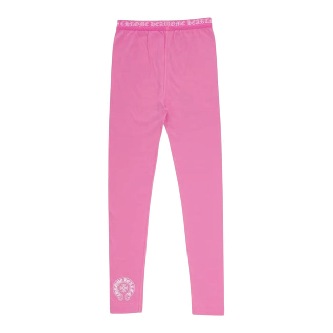 Chrome Hearts Logo Leggings Pink Hover Image