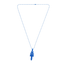 Chrome Hearts Silichrome Dagger Necklace Blue