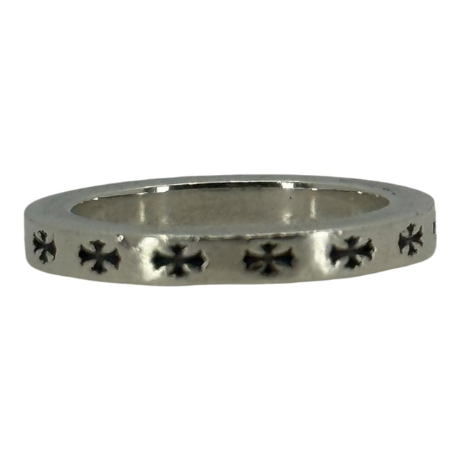 Chrome Hearts Silver CH Paris Fuck You 3MM Ring - US Size 8 Main Image
