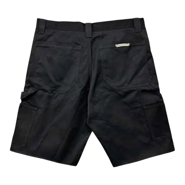 Chrome Hearts Nylon Leather Double Knee Carpenter Shorts Black Main Image