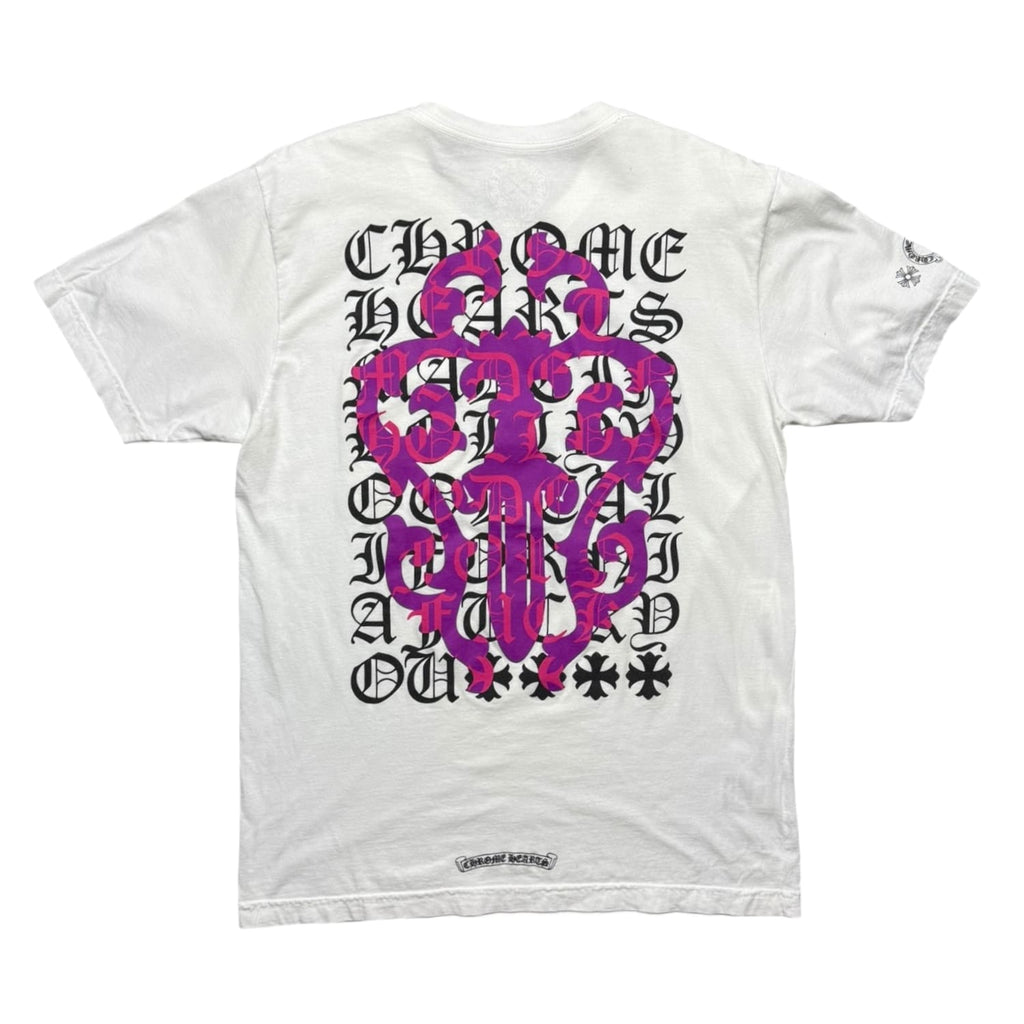 Chrome Hearts Eye Chart Dagger T-shirt White