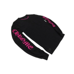 Chrome Hearts Long Sleeve Pocket Crew Hot Pink/Black