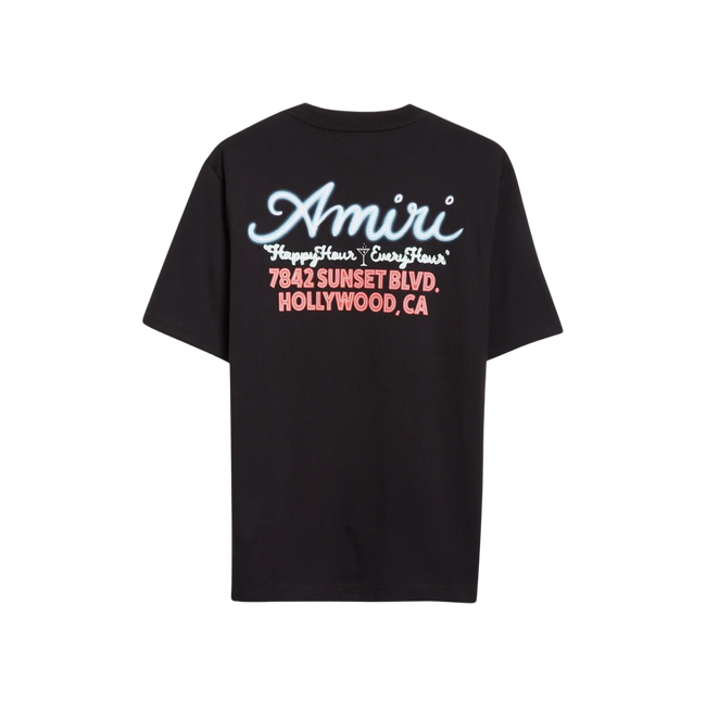 Amiri Neon Sunset Blvd T-Shirt Black Main Image