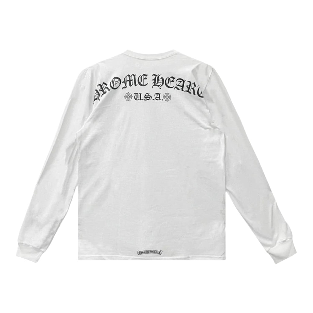 Chrome Hearts U.S.A Shoulder Logo L/S White