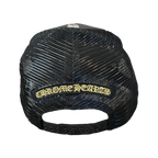 Chrome Hearts CH Hollywood Corduroy Trucker Hat Black/Gold