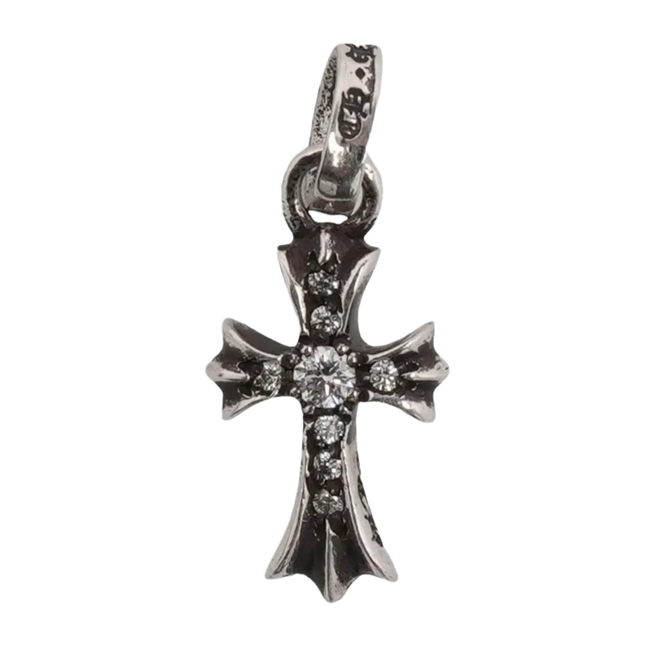Chrome Hearts Silver Baby Fat Diamond Pendant Hover Image