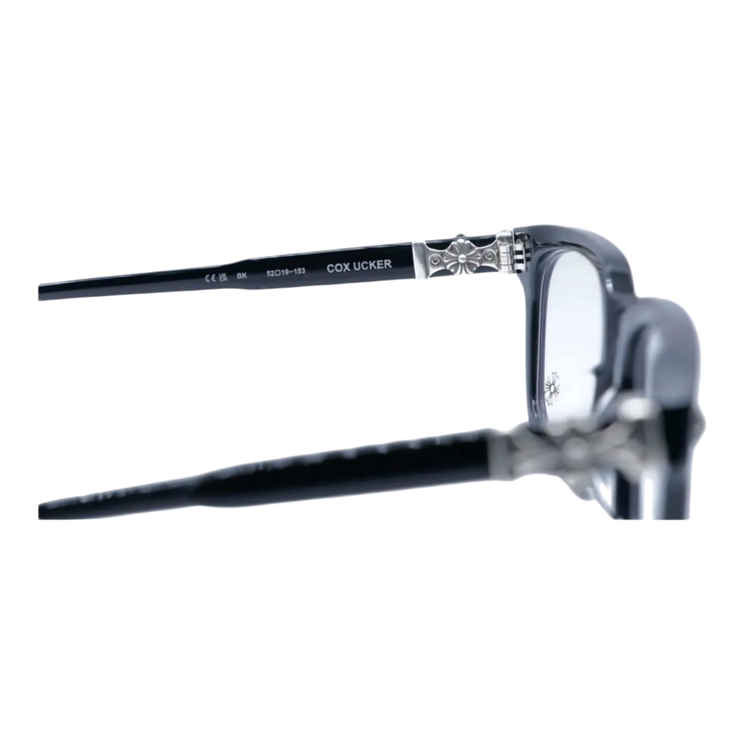 Chrome Hearts Cox Ucker Black/Silver Glasses