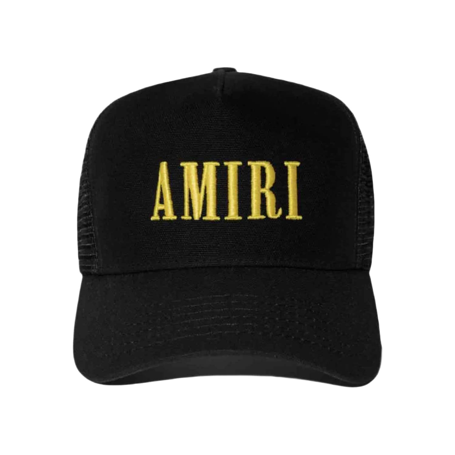 AMIRI Core Logo Trucker Hat Black/Yellow