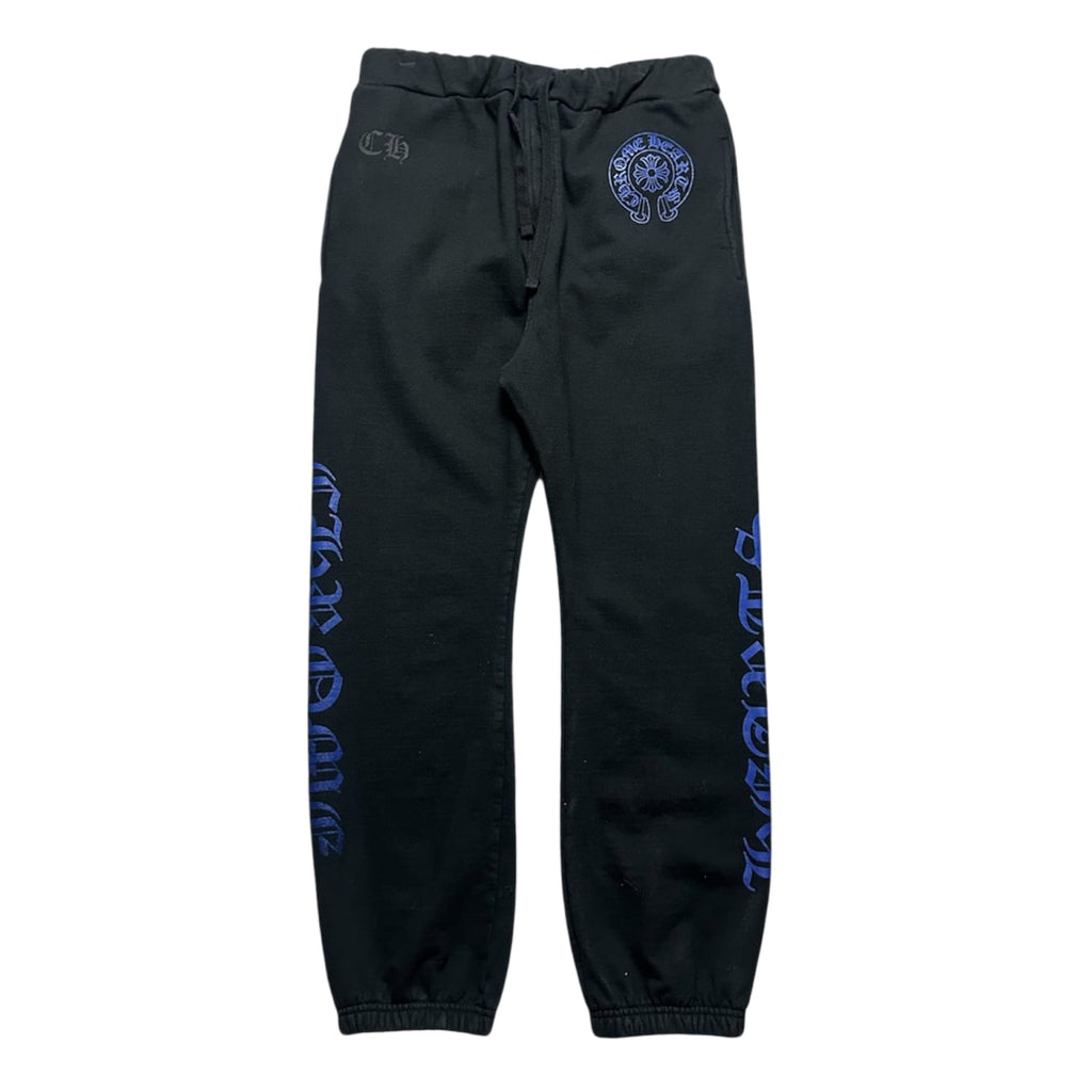 Chrome Hearts Horseshoe Logo Sweatpants Black/Blue