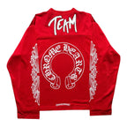 Chrome Hearts Matty Boy Form Mesh L/S Stadium Jersey Red