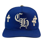 Chrome Hearts Cross Patch Baseball Hat Blue