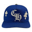 Chrome Hearts Cross Patch Baseball Hat Blue